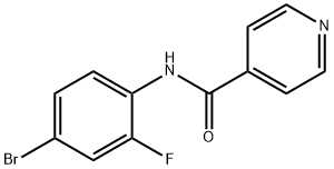 N-(4-bromo-2-fluorophenyl)isonicotinamide Struktur