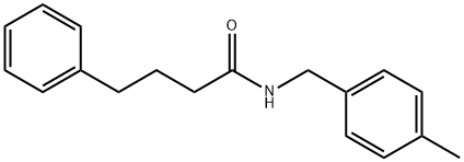 N-(4-methylbenzyl)-4-phenylbutanamide Struktur