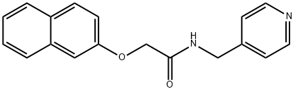 2-(2-naphthyloxy)-N-(4-pyridinylmethyl)acetamide Struktur