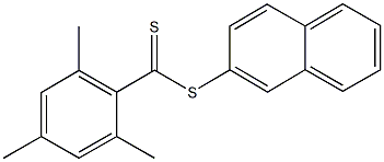 2-naphthyl 2,4,6-trimethylbenzenecarbodithioate Struktur