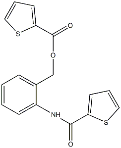 2-[(2-thienylcarbonyl)amino]benzyl 2-thiophenecarboxylate Struktur