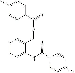 2-[(4-methylbenzothioyl)amino]benzyl 4-methylbenzoate Struktur