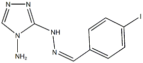 4-iodobenzaldehyde (4-amino-4H-1,2,4-triazol-3-yl)hydrazone Struktur