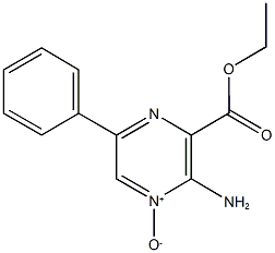 ethyl 3-amino-6-phenylpyrazine-2-carboxylate 4-oxide Struktur