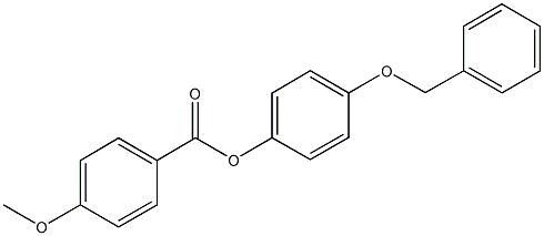 4-(benzyloxy)phenyl 4-methoxybenzoate Struktur