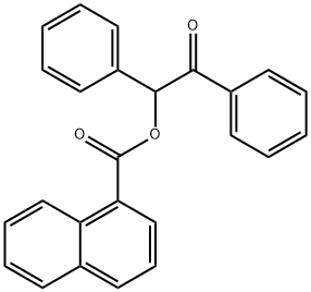 2-oxo-1,2-diphenylethyl 1-naphthoate Struktur