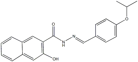 3-hydroxy-N'-(4-isopropoxybenzylidene)-2-naphthohydrazide Struktur