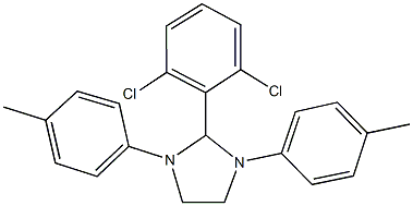 2-(2,6-dichlorophenyl)-1,3-bis(4-methylphenyl)imidazolidine Struktur