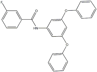 N-(3,5-diphenoxyphenyl)-3-fluorobenzamide Struktur