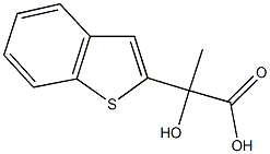 2-(1-benzothien-2-yl)-2-hydroxypropanoic acid Struktur