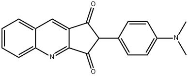 2-[4-(dimethylamino)phenyl]-3-hydroxy-1H-cyclopenta[b]quinolin-1-one Struktur