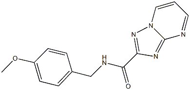 N-(4-methoxybenzyl)[1,2,4]triazolo[1,5-a]pyrimidine-2-carboxamide Struktur