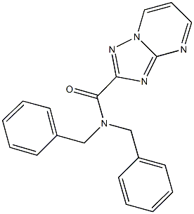 N,N-dibenzyl[1,2,4]triazolo[1,5-a]pyrimidine-2-carboxamide Struktur