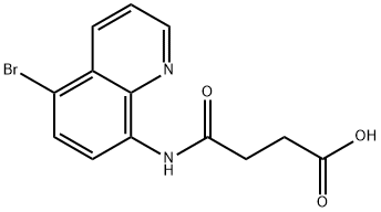 4-[(5-bromo-8-quinolinyl)amino]-4-oxobutanoic acid Struktur