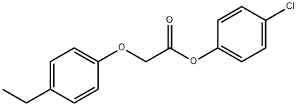 4-chlorophenyl (4-ethylphenoxy)acetate Struktur