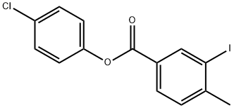 4-chlorophenyl 3-iodo-4-methylbenzoate Struktur