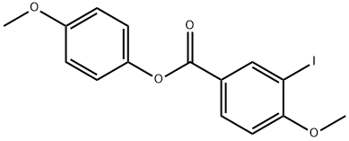 4-methoxyphenyl 3-iodo-4-methoxybenzoate Struktur