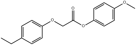 4-methoxyphenyl (4-ethylphenoxy)acetate Struktur