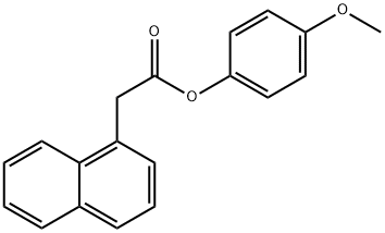 4-methoxyphenyl 1-naphthylacetate Struktur