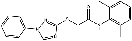 N-(2,6-dimethylphenyl)-2-[(1-phenyl-1H-1,2,4-triazol-3-yl)sulfanyl]acetamide Struktur