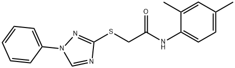 N-(2,4-dimethylphenyl)-2-[(1-phenyl-1H-1,2,4-triazol-3-yl)sulfanyl]acetamide Struktur