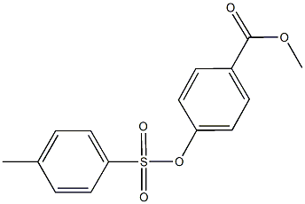 methyl 4-{[(4-methylphenyl)sulfonyl]oxy}benzoate Struktur