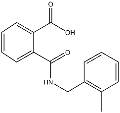 2-{[(2-methylbenzyl)amino]carbonyl}benzoic acid Struktur