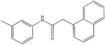 N-(3-methylphenyl)-2-(1-naphthyl)acetamide Struktur