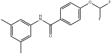 4-(difluoromethoxy)-N-(3,5-dimethylphenyl)benzamide Struktur