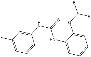 N-[2-(difluoromethoxy)phenyl]-N'-(3-methylphenyl)thiourea Struktur