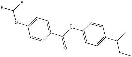 N-(4-sec-butylphenyl)-4-(difluoromethoxy)benzamide Struktur