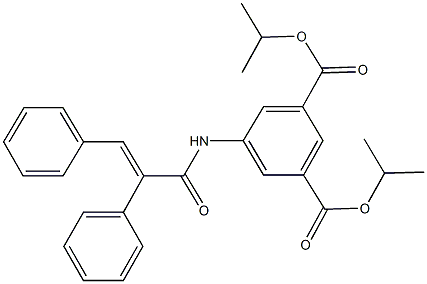 diisopropyl 5-[(2,3-diphenylacryloyl)amino]isophthalate Struktur