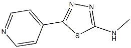 N-methyl-N-[5-(4-pyridinyl)-1,3,4-thiadiazol-2-yl]amine Struktur