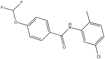 N-(5-chloro-2-methylphenyl)-4-(difluoromethoxy)benzamide Struktur