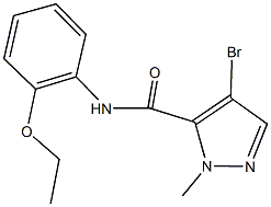 4-bromo-N-(2-ethoxyphenyl)-1-methyl-1H-pyrazole-5-carboxamide Struktur