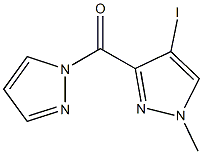 4-iodo-1-methyl-3-(1H-pyrazol-1-ylcarbonyl)-1H-pyrazole Struktur