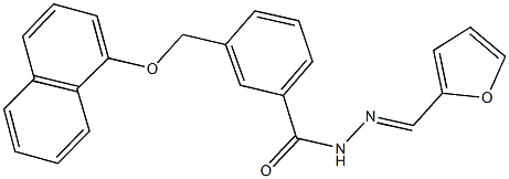 N'-(2-furylmethylene)-3-[(1-naphthyloxy)methyl]benzohydrazide Struktur