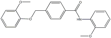 4-[(2-methoxyphenoxy)methyl]-N-(2-methoxyphenyl)benzamide Struktur