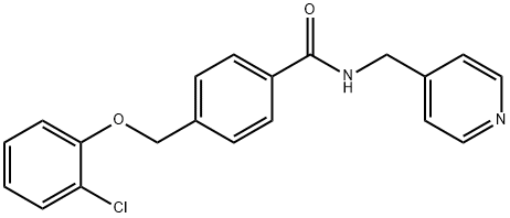 4-[(2-chlorophenoxy)methyl]-N-(4-pyridinylmethyl)benzamide Struktur