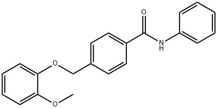 4-[(2-methoxyphenoxy)methyl]-N-phenylbenzamide Struktur