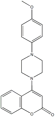 4-[4-(4-methoxyphenyl)-1-piperazinyl]-2H-chromen-2-one Struktur