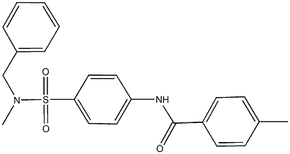 N-(4-{[benzyl(methyl)amino]sulfonyl}phenyl)-4-methylbenzamide Struktur