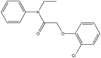 2-(2-chlorophenoxy)-N-ethyl-N-phenylacetamide Struktur