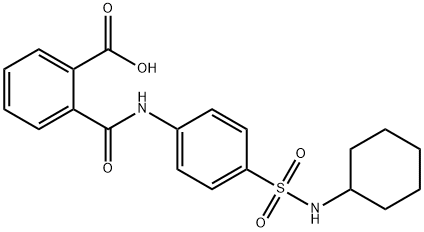 2-({4-[(cyclohexylamino)sulfonyl]anilino}carbonyl)benzoic acid Struktur