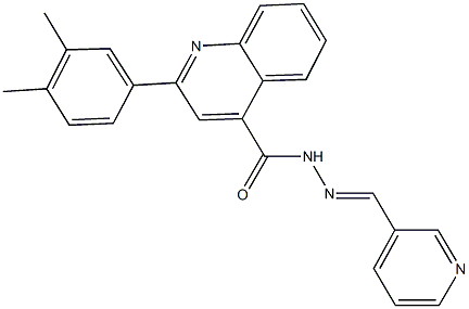 2-(3,4-dimethylphenyl)-N'-(3-pyridinylmethylene)-4-quinolinecarbohydrazide Struktur