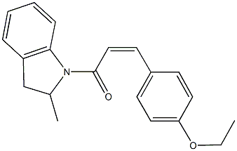 1-[3-(4-ethoxyphenyl)acryloyl]-2-methylindoline Struktur