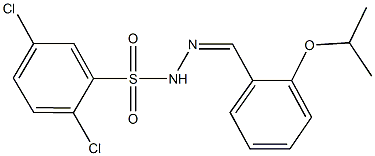 2,5-dichloro-N'-(2-isopropoxybenzylidene)benzenesulfonohydrazide Struktur