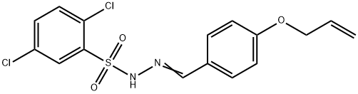 N'-[4-(allyloxy)benzylidene]-2,5-dichlorobenzenesulfonohydrazide Struktur