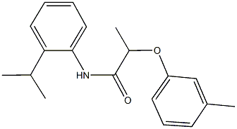 N-(2-isopropylphenyl)-2-(3-methylphenoxy)propanamide Struktur