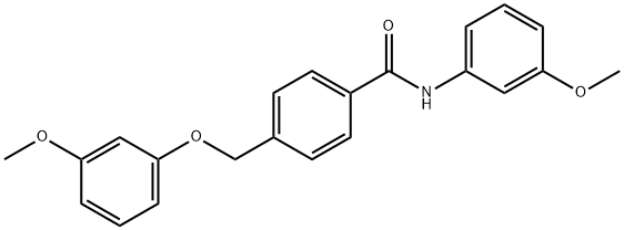 4-[(3-methoxyphenoxy)methyl]-N-(3-methoxyphenyl)benzamide Struktur